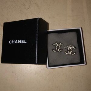 Chanel crystal earrings